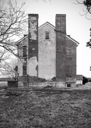 Gable elevation of main block; ca. 1800-10